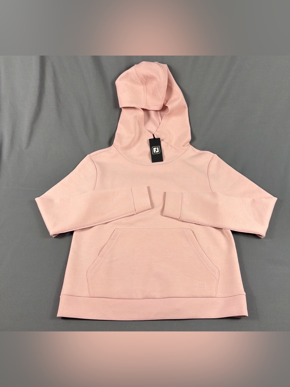FootJoy Womens Golf Hoodie Cowl Small Chalk Pink Polyester Lyocell NWT MSRP $145